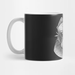 Pitbull on black Mug